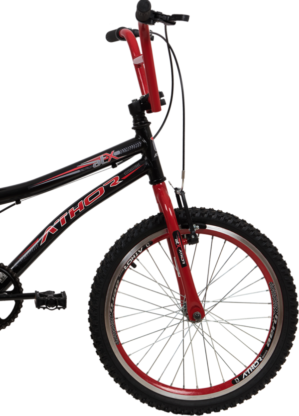 Bicicleta Athor ATX Aro 20 Preta C/ Vermelho - Image 3
