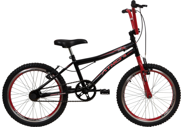 Bicicleta Athor ATX Aro 20 Preta C/ Vermelho
